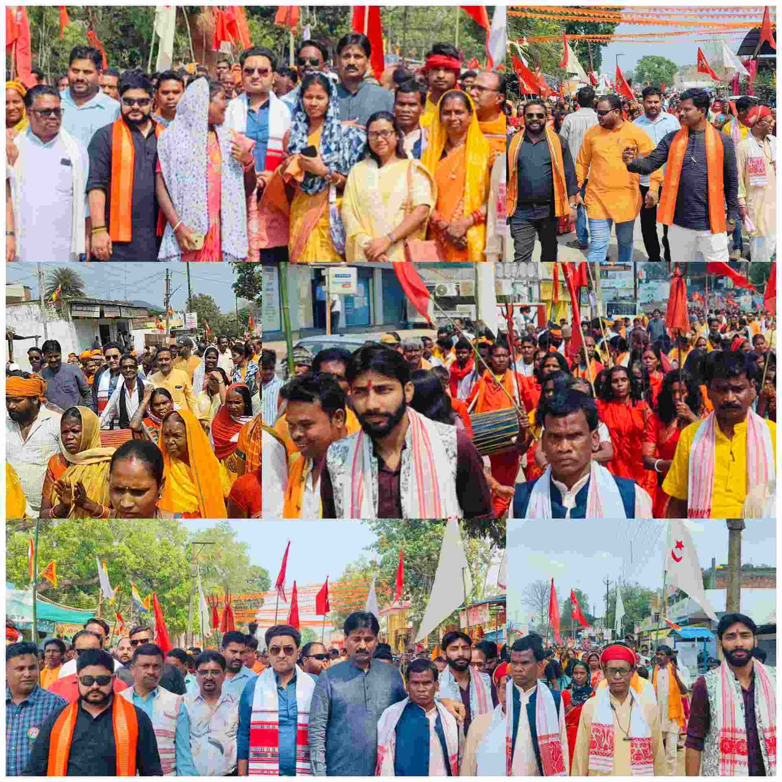 *अखिल भारतीय वनवासी कल्याण आश्रम के बैनर तले बगीचा में निकला भव्य शोभायात्रा,सैकड़ों की संख्या में जुटे ग्रामीण...!* 1 InShot 20250405 154439847
