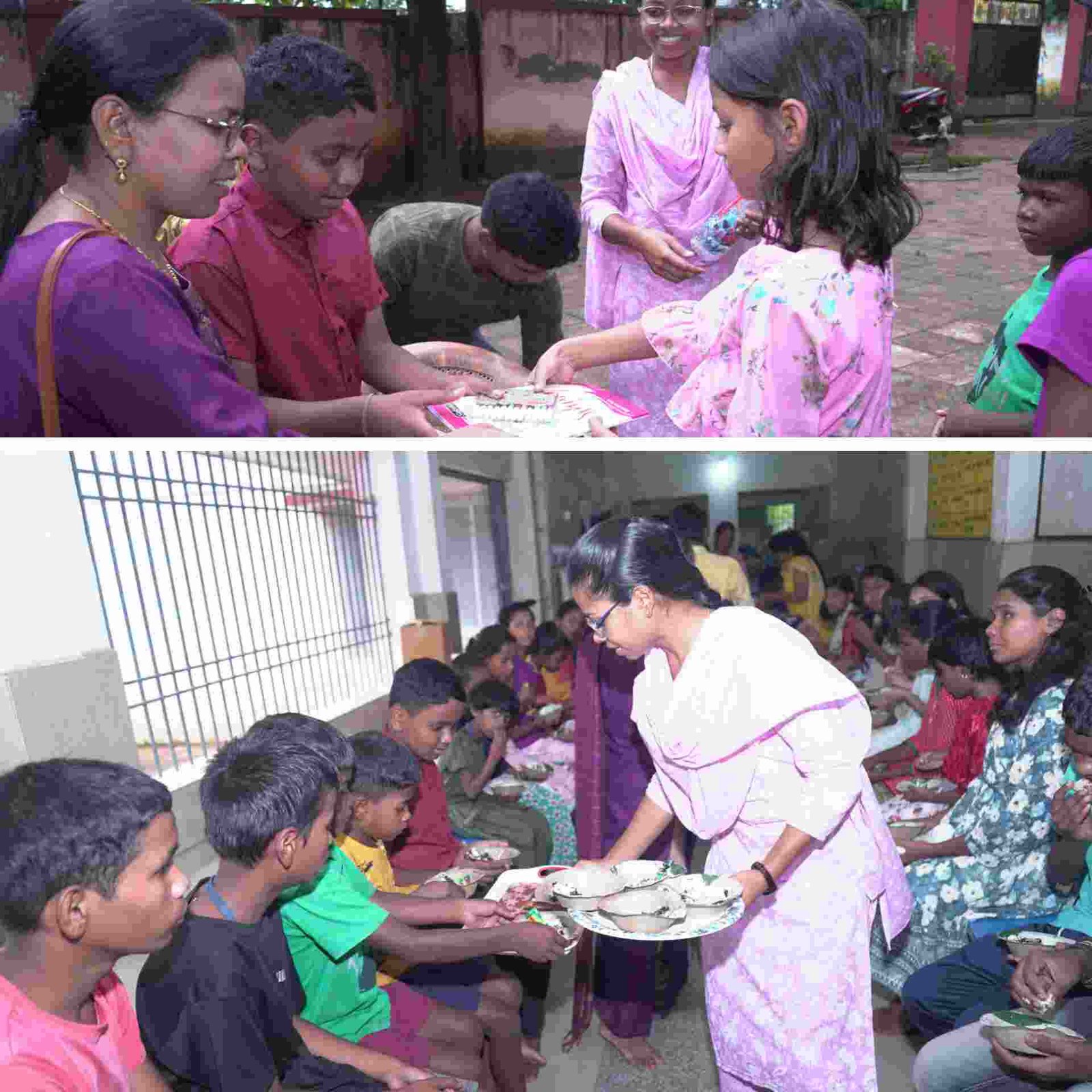 *समर्थ आवासीय दिव्यांग प्रशिक्षण केन्द्र जशपुर में बच्चों के लिए न्योता भोजन का आयोजन किया गया, बच्चों को खेल सामग्री, कापी,पेन, और उपहार सामग्री भी दिया गया...* 1 InShot 20250707 124624366